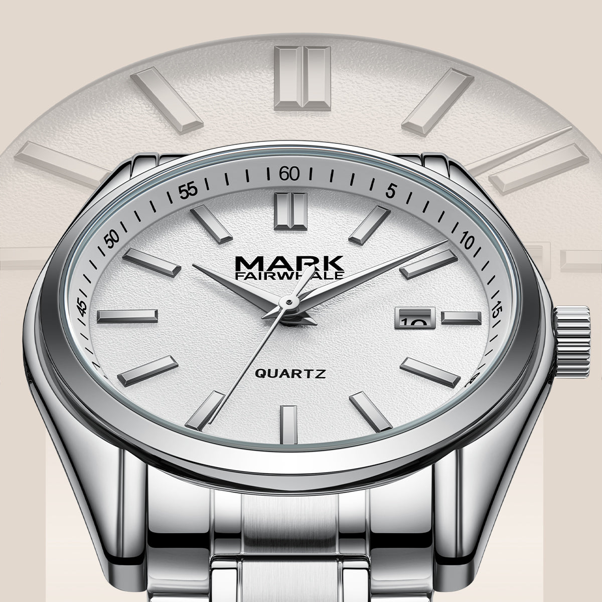 Mark Fairwhale FW-5820-S1 White Men's Quartz Watch