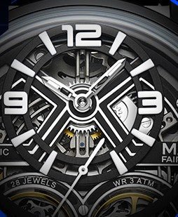 Mark Fairwhale FW-6025-R1 Men's Skeleton Automatic Watch