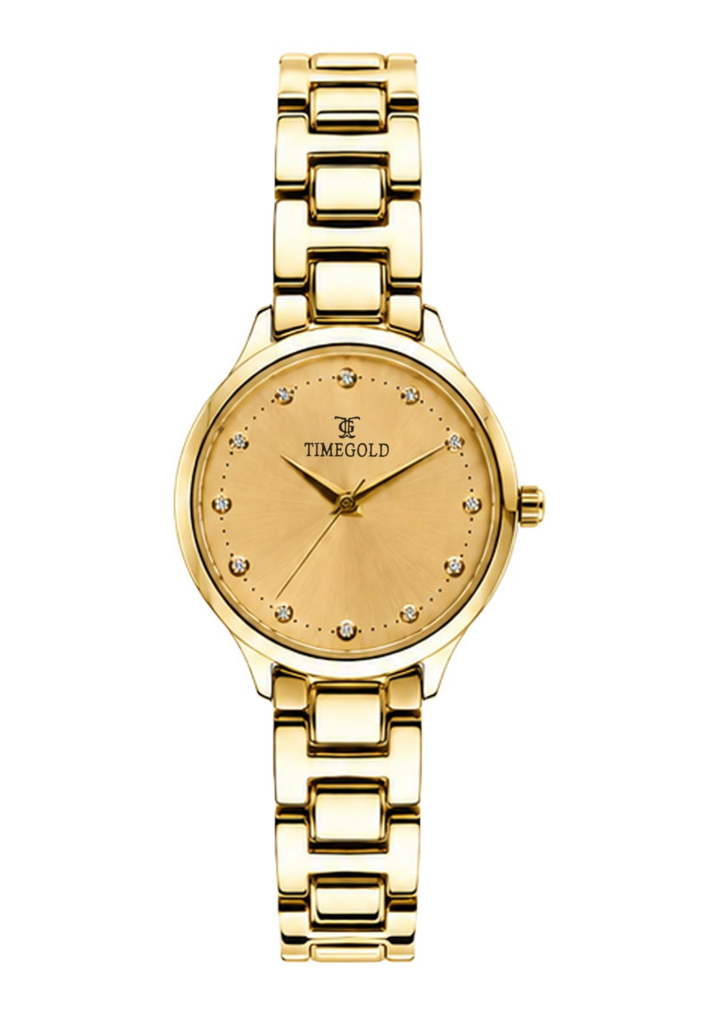 Labdhi Watches & Premium TimeGold Aurelia Grace gold-tone women's watch with crystal markers and sunray dial