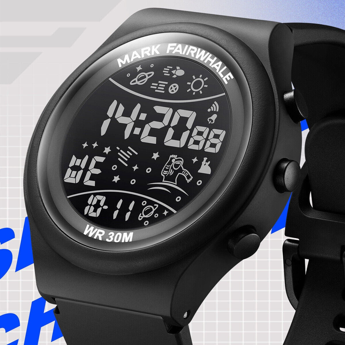 Mark Fairwhale FW-4440-R1 Black Men's Quartz Watch