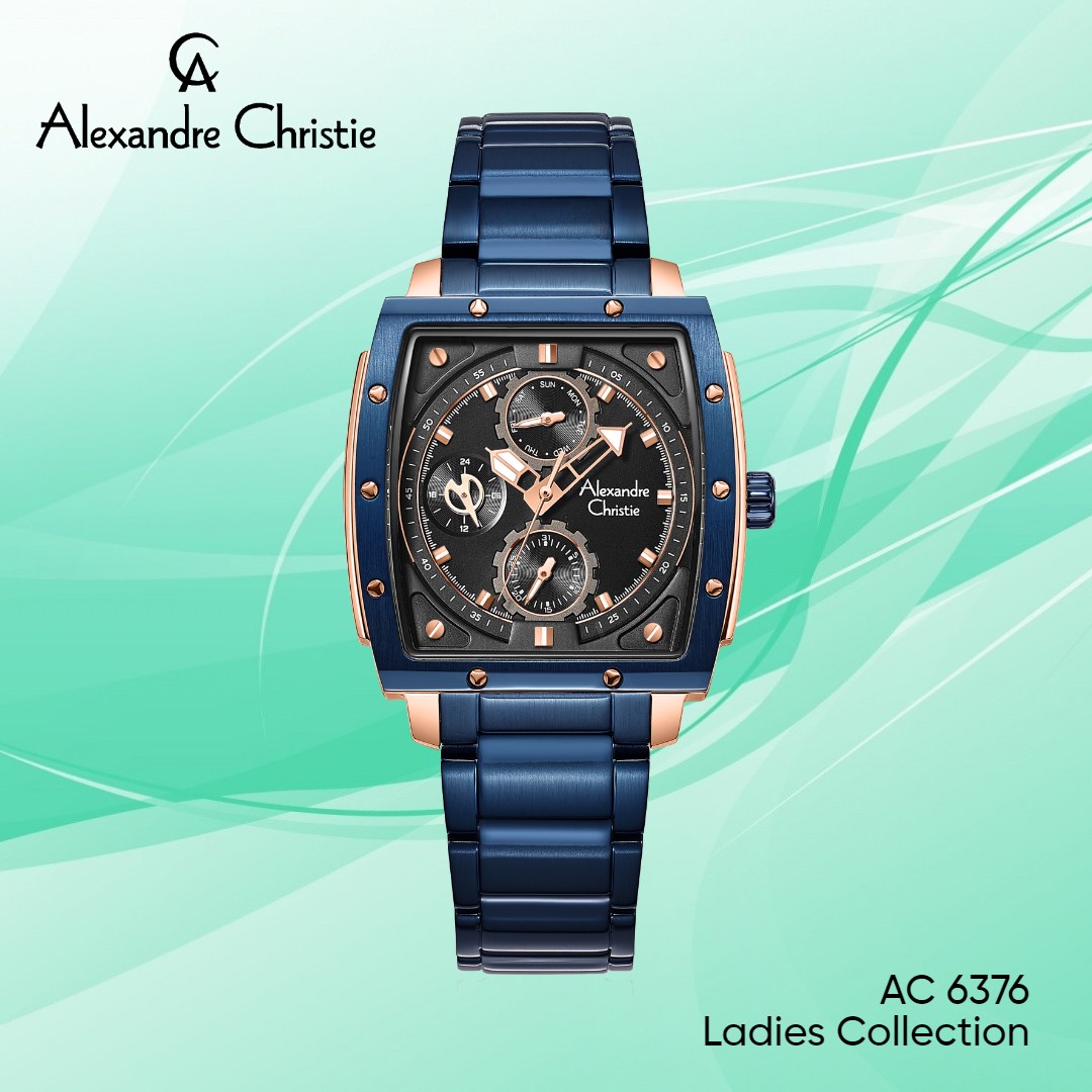 Buy ALEXANDRE CHRISTIE AC 6608 MCR 16mm Black Dial Chronograph Watch For  Men - 6608MCRBRBA | Shoppers Stop
